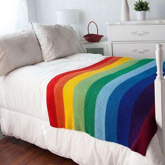 Misty Rainbow Blanket Crochet Kit. Beginners Crochet Kit. Learn to Crochet.  Pride Blanket Kit. Rainbow Blanket Crochet Kit by Wool Couture. -   Denmark