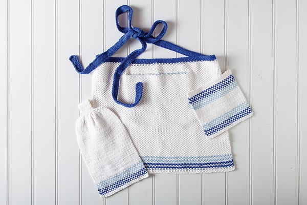 Ombre Sea Kitchen Set - knitting pattern