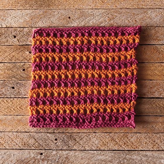 Tropical Vacation Dishcloth - knitting pattern