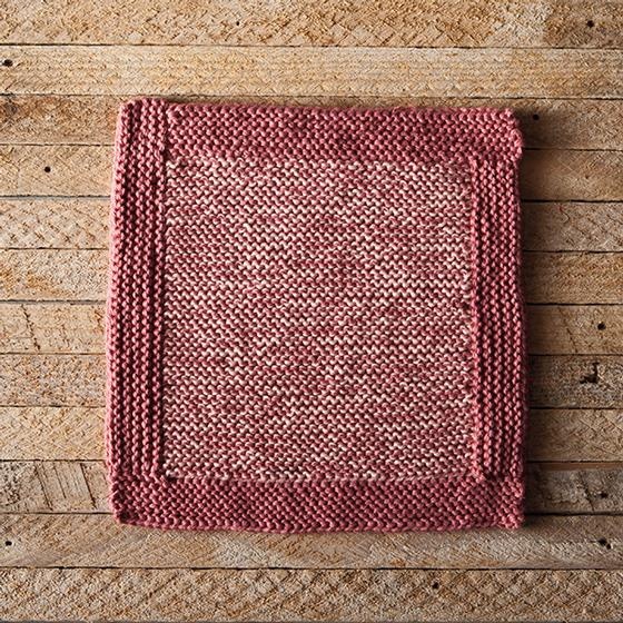 Log Cabin Dishcloth - knitting pattern