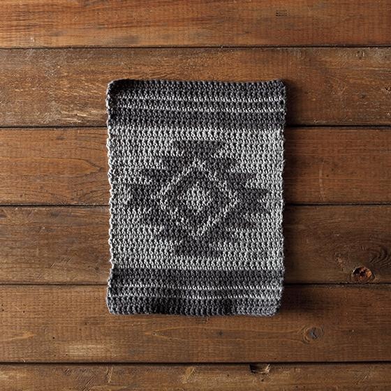 Aztec Crochet Dishcloth - knitting pattern