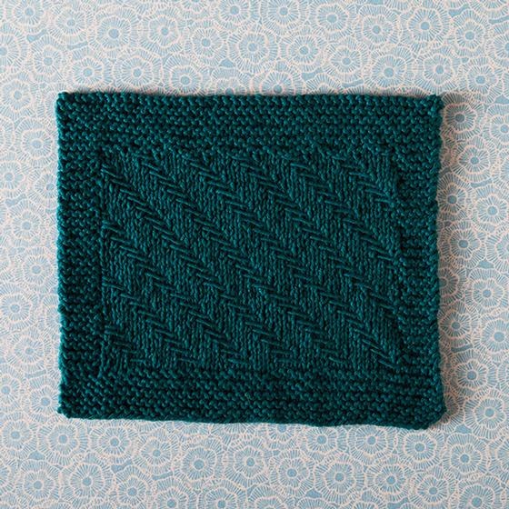 Fishbones Dishcloth Pattern - knitting pattern