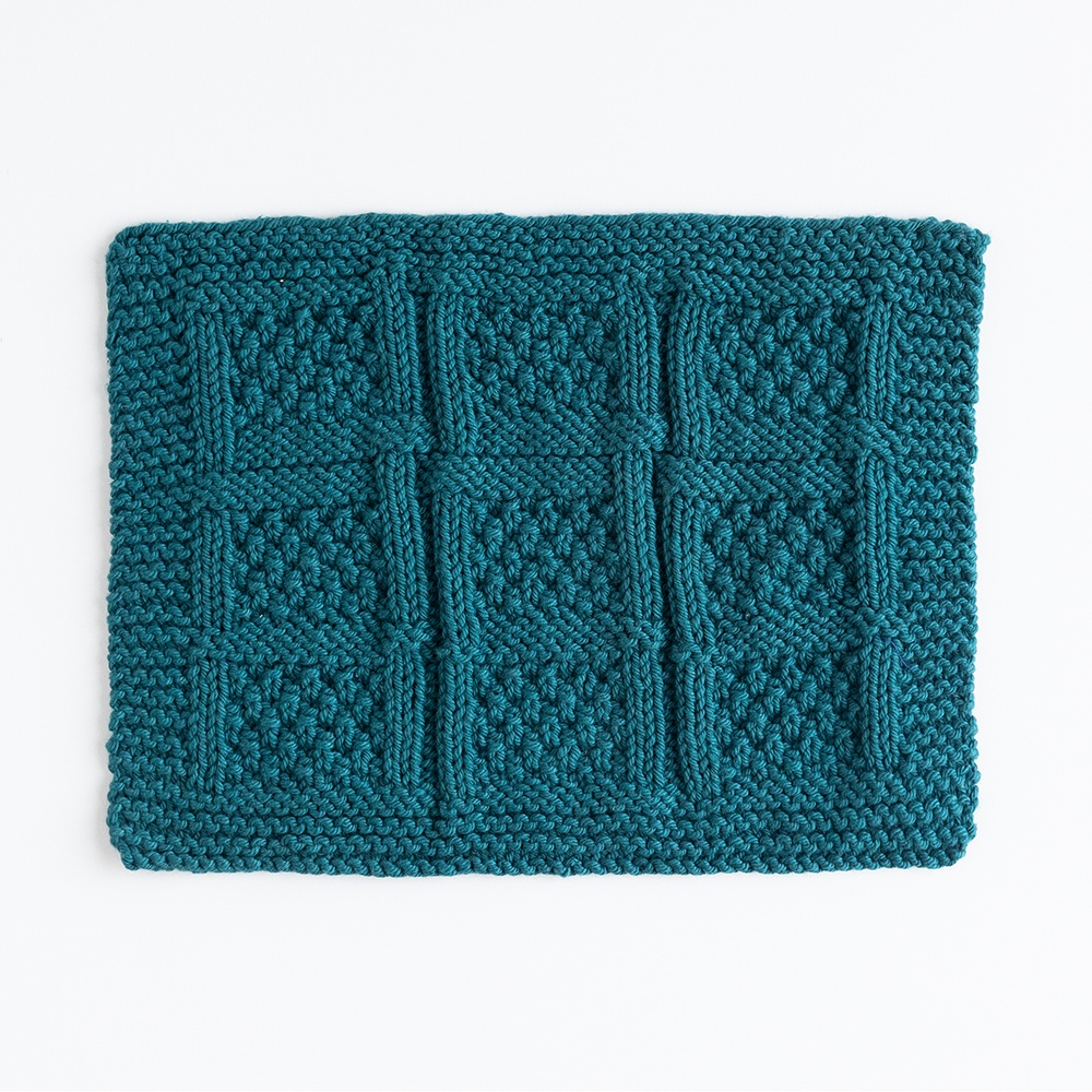 Something Blue Dishcloth - knitting pattern