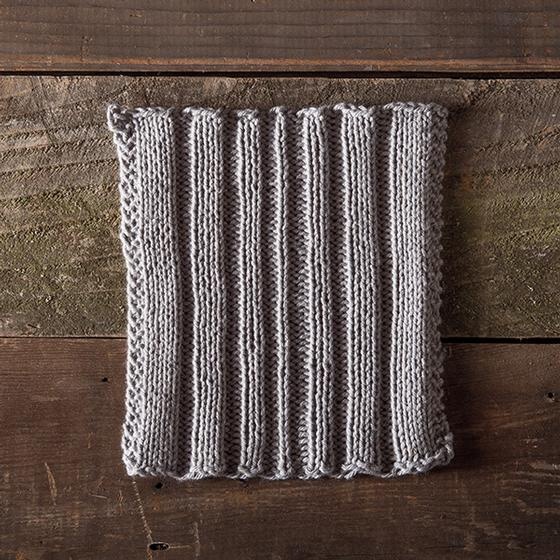 Simple Lines Dishcloth - knitting pattern