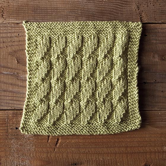 Seaweed Dishcloth - knitting pattern