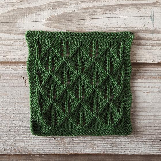 Tree Hunting Dishcloth - knitting pattern