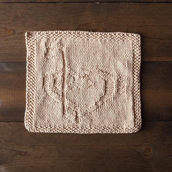 Love Music Dishcloth - knitting pattern