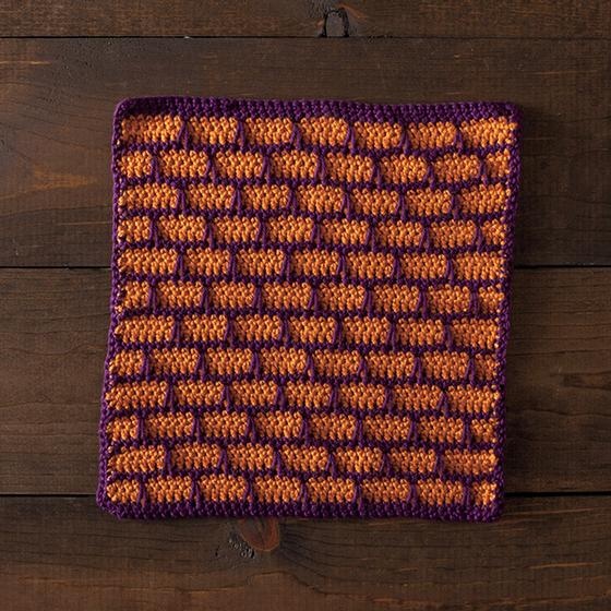 Brick-a-Brack Dishcloth - knitting pattern