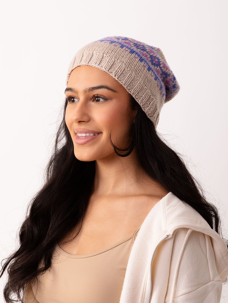 Knitted peak cap deals