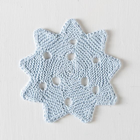 Snowflake Dishcloth - knitting pattern