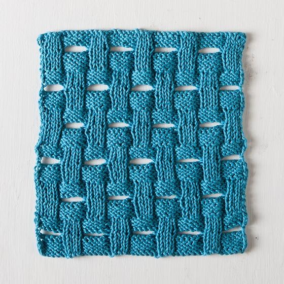 Woven Dishcloth - knitting pattern