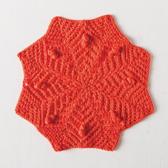 Neoscona Facecloth - knitting pattern