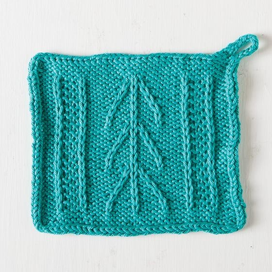 Bird on a Wire Knit Dishcloth [FREE Knitting Pattern]