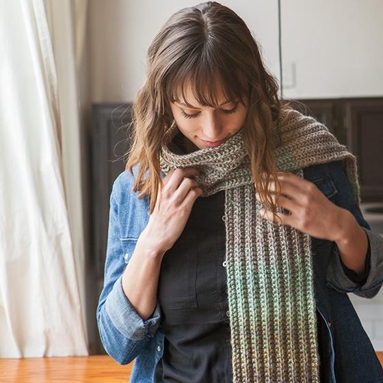 Ribbed deals scarf pattern