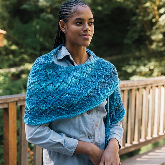 Neottia Shawlette - knitting pattern