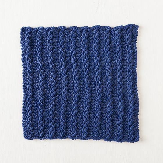 Garter Twist Dishcloth - knitting pattern