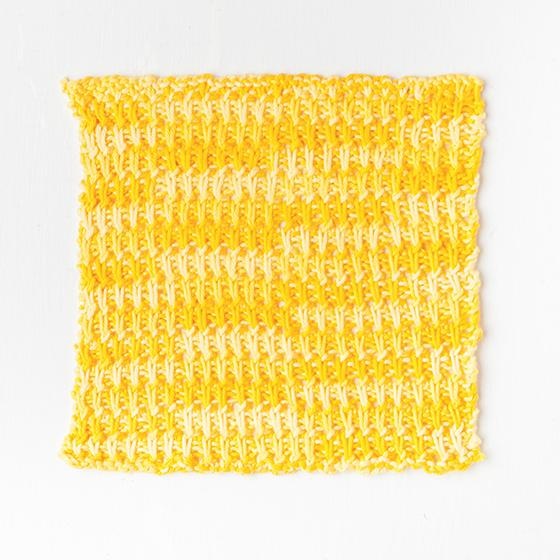 Lemon Drop Dishcloth - knitting pattern