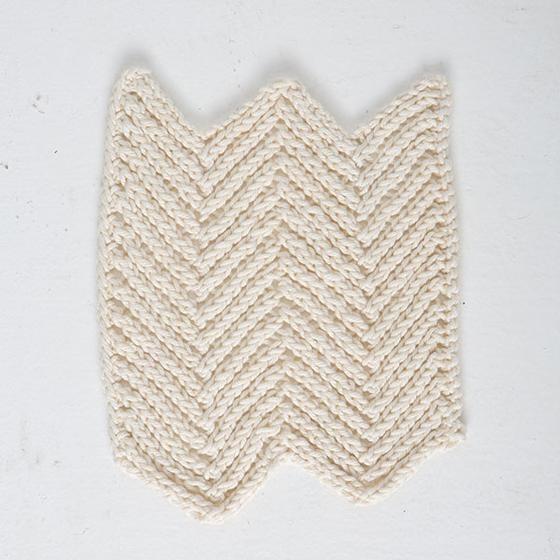 Switchbacks Dishcloth - knitting pattern