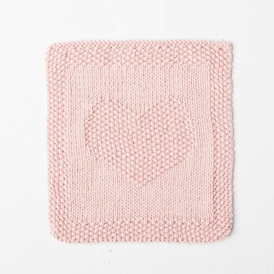 Heart Baby Cloth - knitting pattern