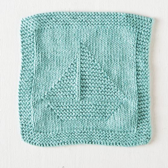 Sailboat Baby Cloth - knitting pattern