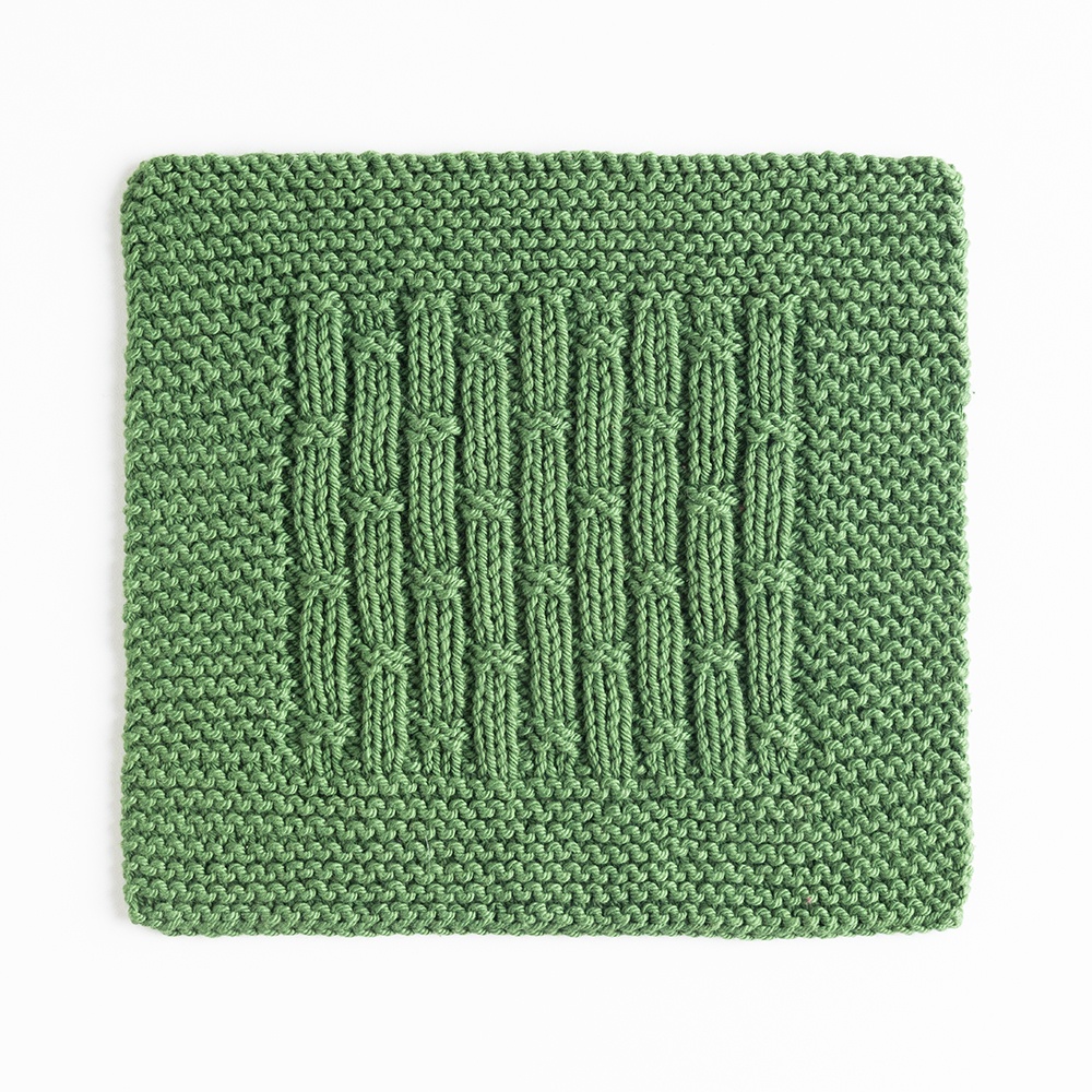 Bamboo Rib Dishcloth - knitting pattern