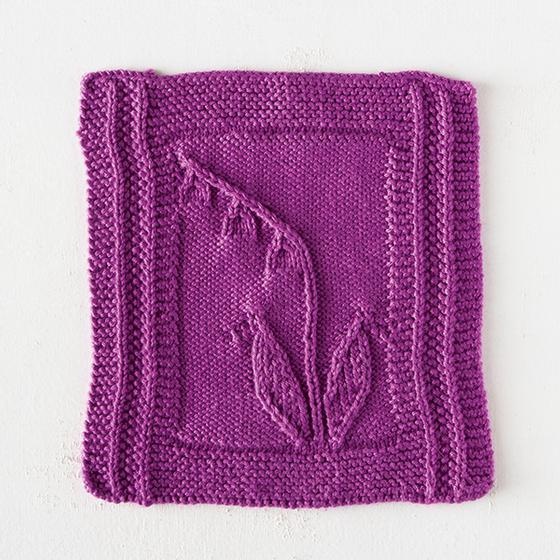 Bellflower Dishcloth - knitting pattern