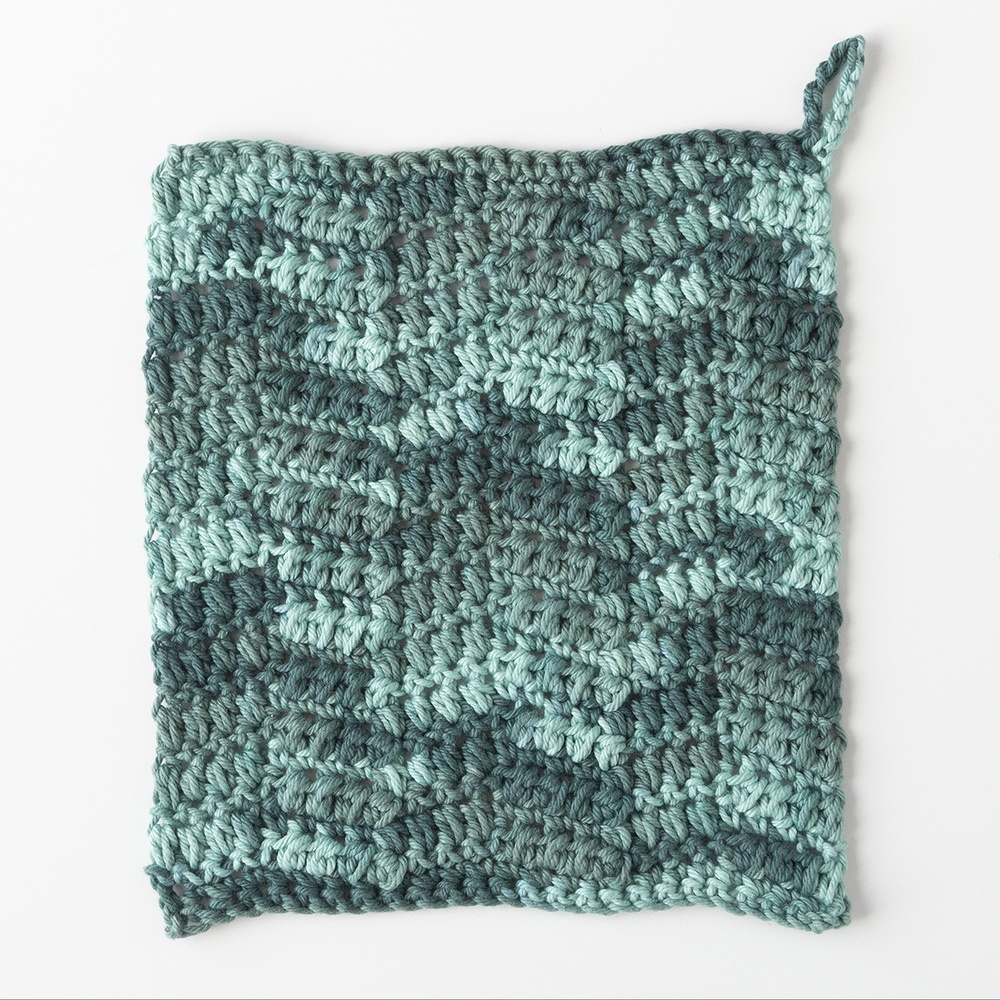 Crochet Chevron Dishcloth - knitting pattern