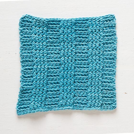 Crochet Rib Dishcloth - knitting pattern