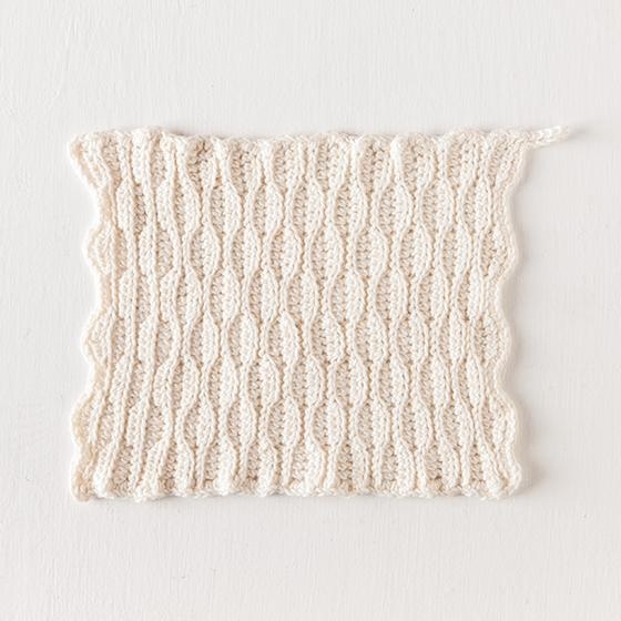 Textured Comb Crochet Dishcloth - knitting pattern