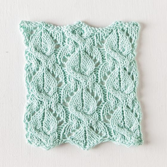 Dishcloth Knitting Pattern Using Cables and Lace