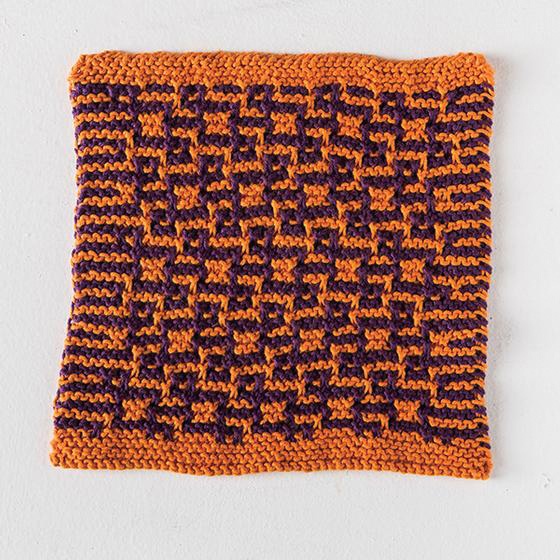 Mosaic Dishcloth - knitting pattern