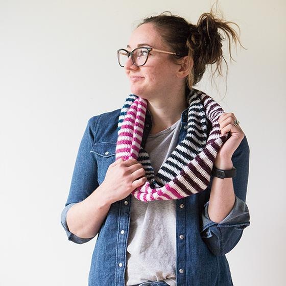 Candy Stripes Scarf - knitting pattern