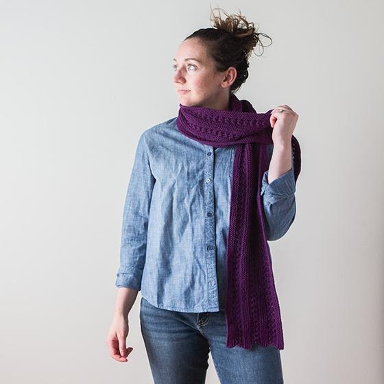 Ploughboy Scarf - knitting pattern