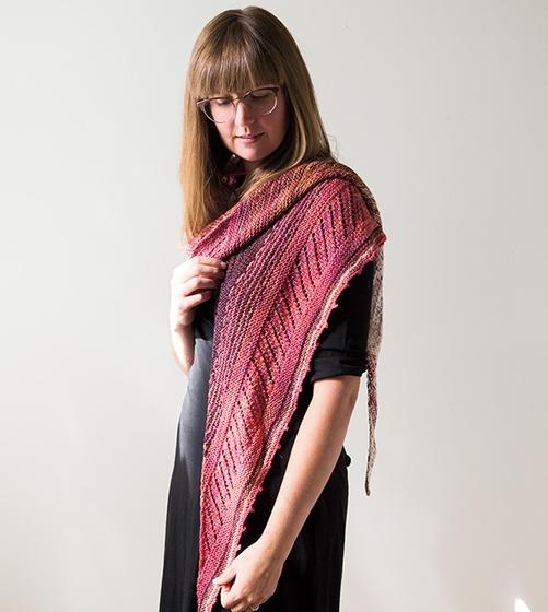 Diffusion Shawl – Lace Weight Knit Pattern
