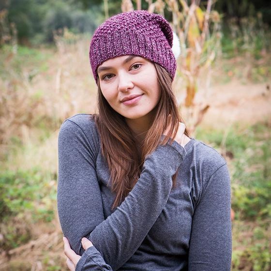 Alux Slouch Hat - knitting pattern