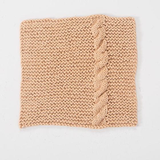 Twined Dishcloth - knitting pattern