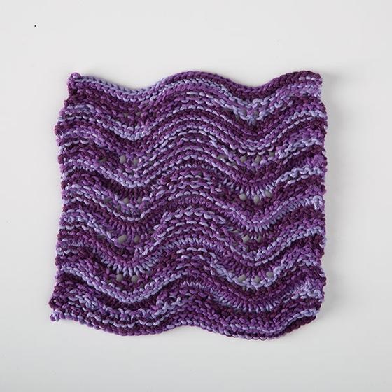 Lacy Waves Dishcloth - knitting pattern