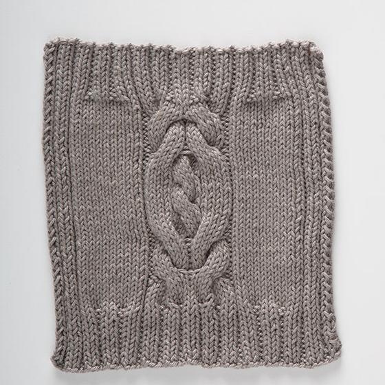 Foggy Paths Dishcloth - knitting pattern