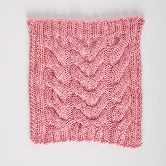 Strawberry Twist Dishcloth - knitting pattern