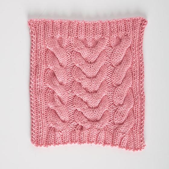 Strawberry Twist Dishcloth - Bright, Fun Knitting