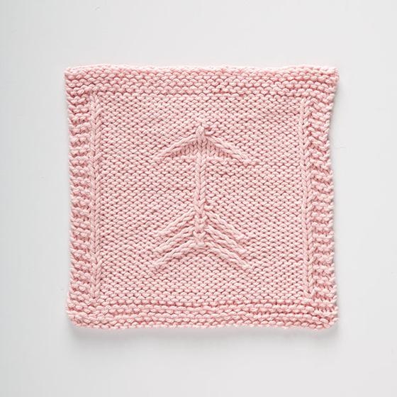 Arrow Dishcloth - knitting pattern