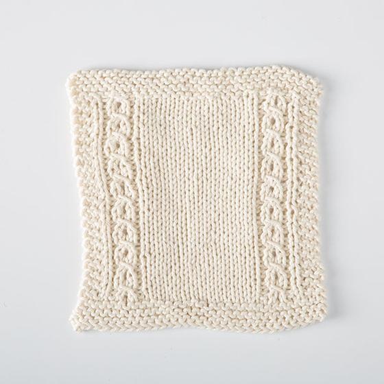 Garden Window Dishcloth - knitting pattern