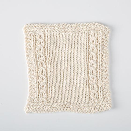 Garden Window Dishcloth - knitting pattern