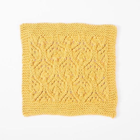 Daisy Lace Dishcloth - knitting pattern