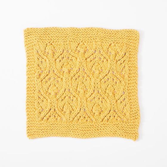 Daisy Lace Dishcloth - knitting pattern