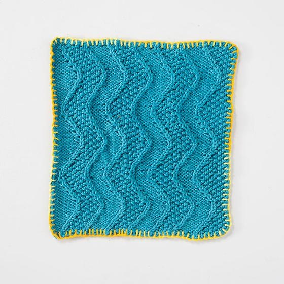 Wavelength Dishcloth - knitting pattern