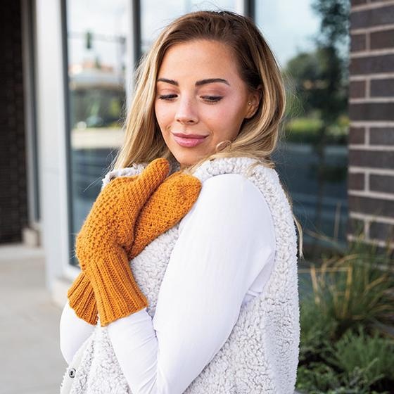 Beehive Mittens - knitting pattern