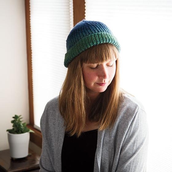 Gradient Watch Cap - knitting pattern