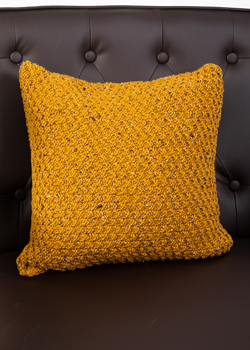 Moss Stitch Cushion Knitting Kit