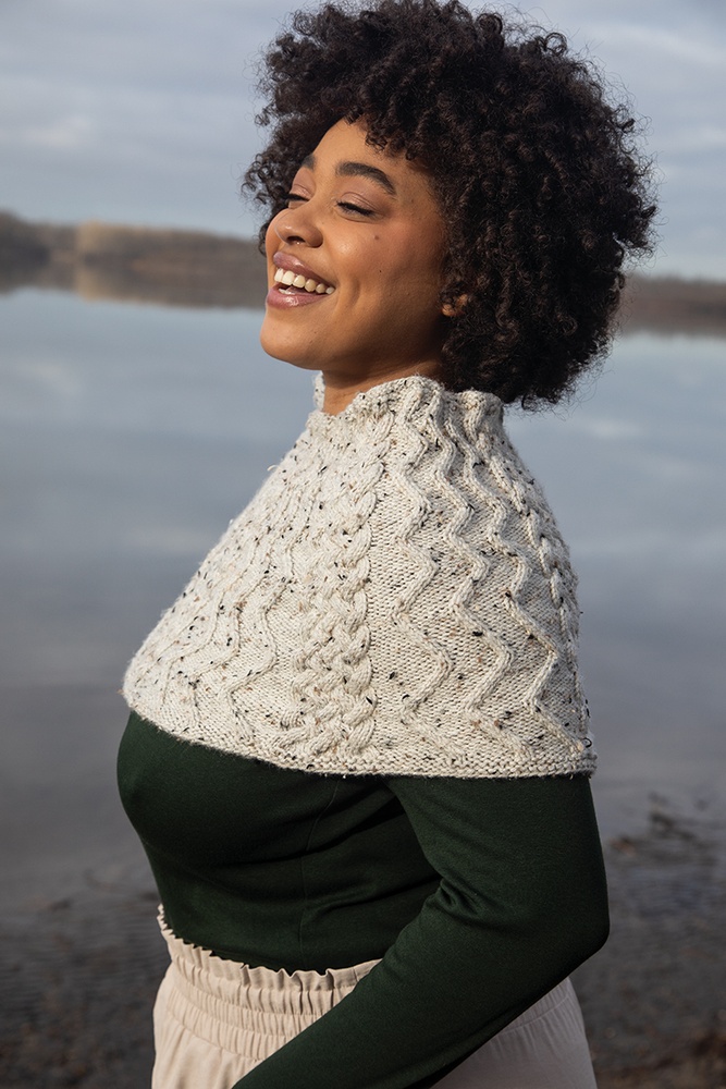 Entwined Capelet - knitting pattern